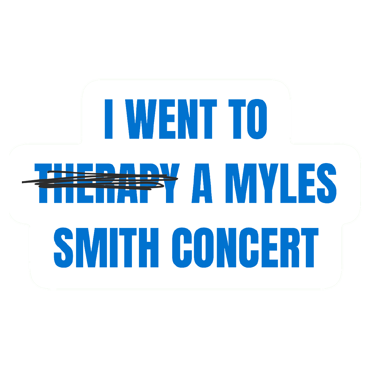 Therapy Sticker - Blue